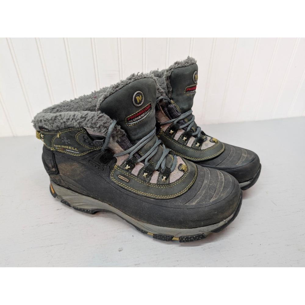 Merrell Winterlude 6 Waterproof Boots Women's 10 Black‎ Fur Lined Hiking J87624